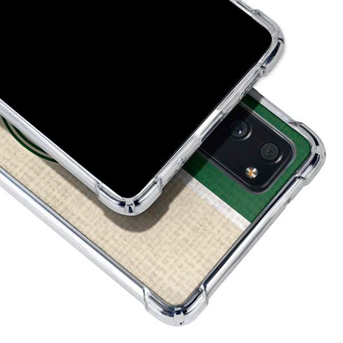 NBA Milwaukee Bucks Split Canvas Galaxy S20 FE Clear Case